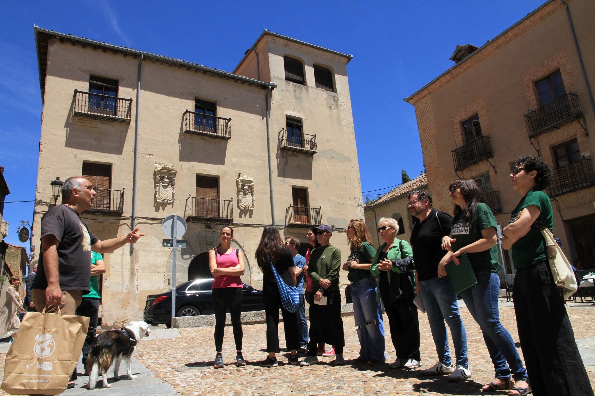 Fotografías del paseo para explicar la gentrificación de Segovia