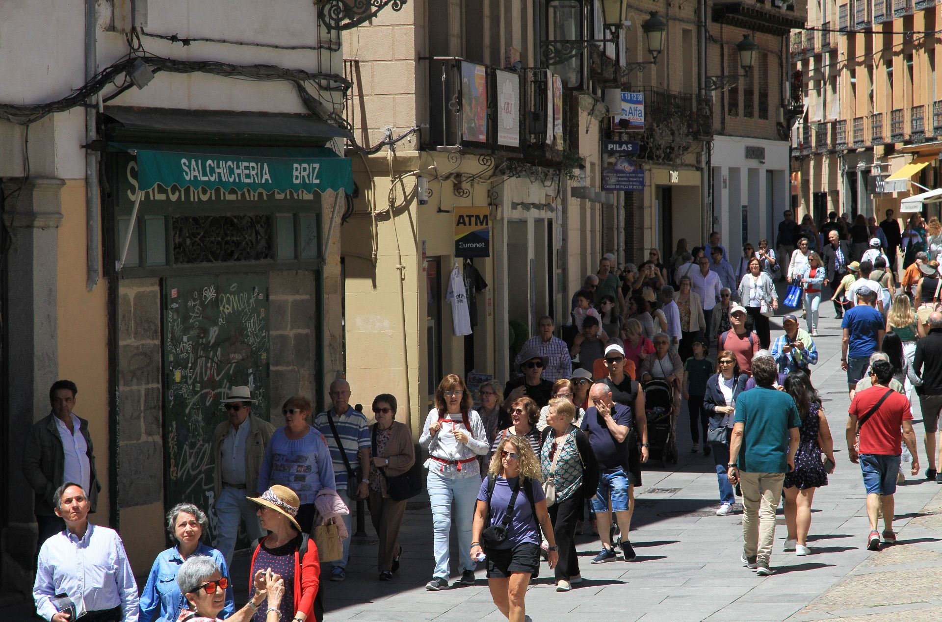 Fotografías del paseo para explicar la gentrificación de Segovia