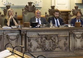 Jesús Julio Carnero, durante su intervención en el pleno extraordinario.