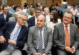 El consejero de Agricultura, Ganadería y Desarrollo Rural, Gerardo Dueñas, durante la clausura de los Premios a la Excelencia de los Centros Integrados de FP Agrarias.