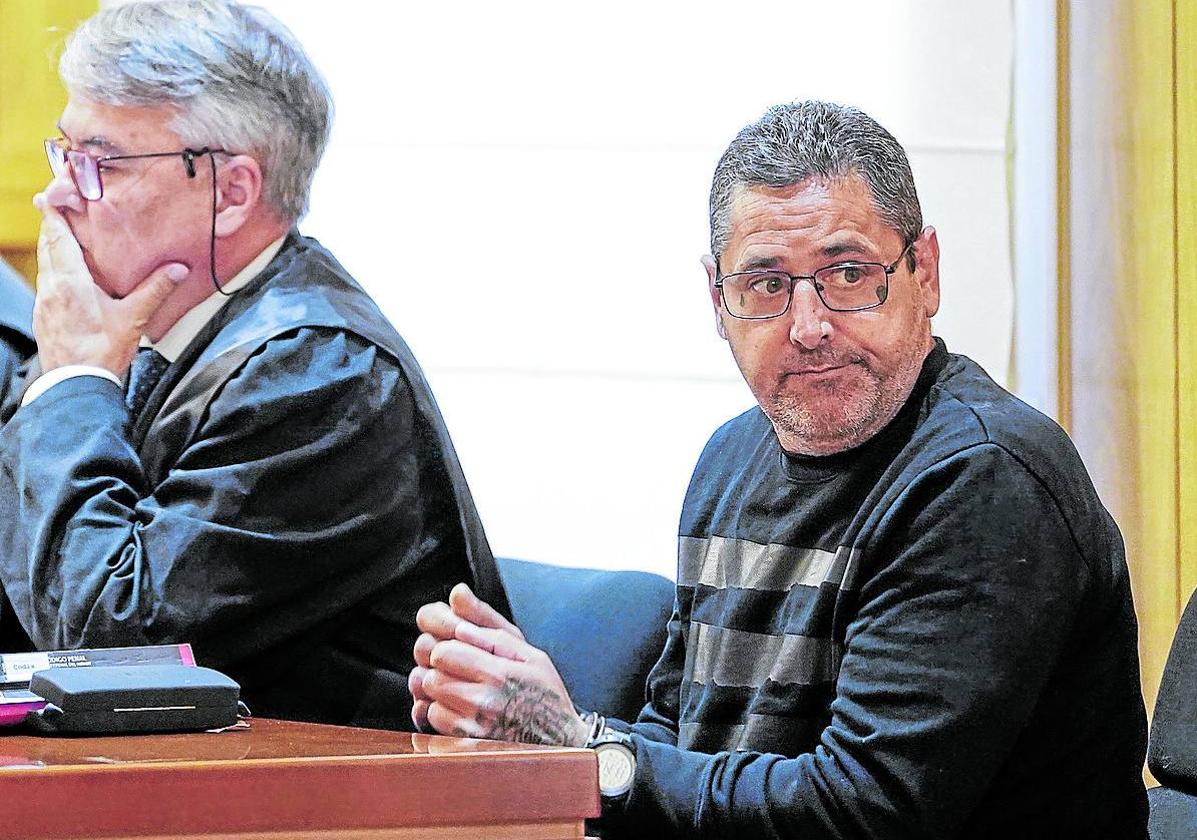 'El Chiqui', durante la primera sesión del juicio.