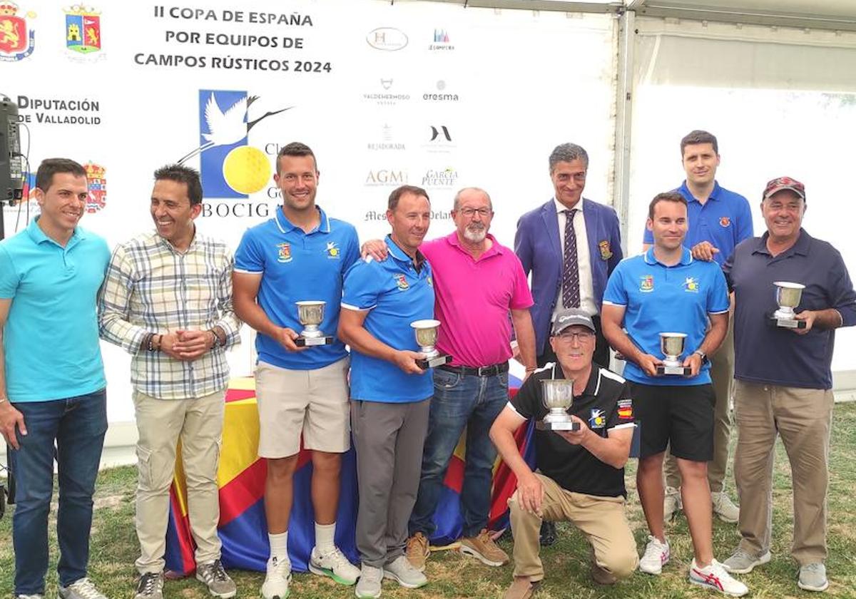 El equiopo ganador del Club de Golf Bocigas.