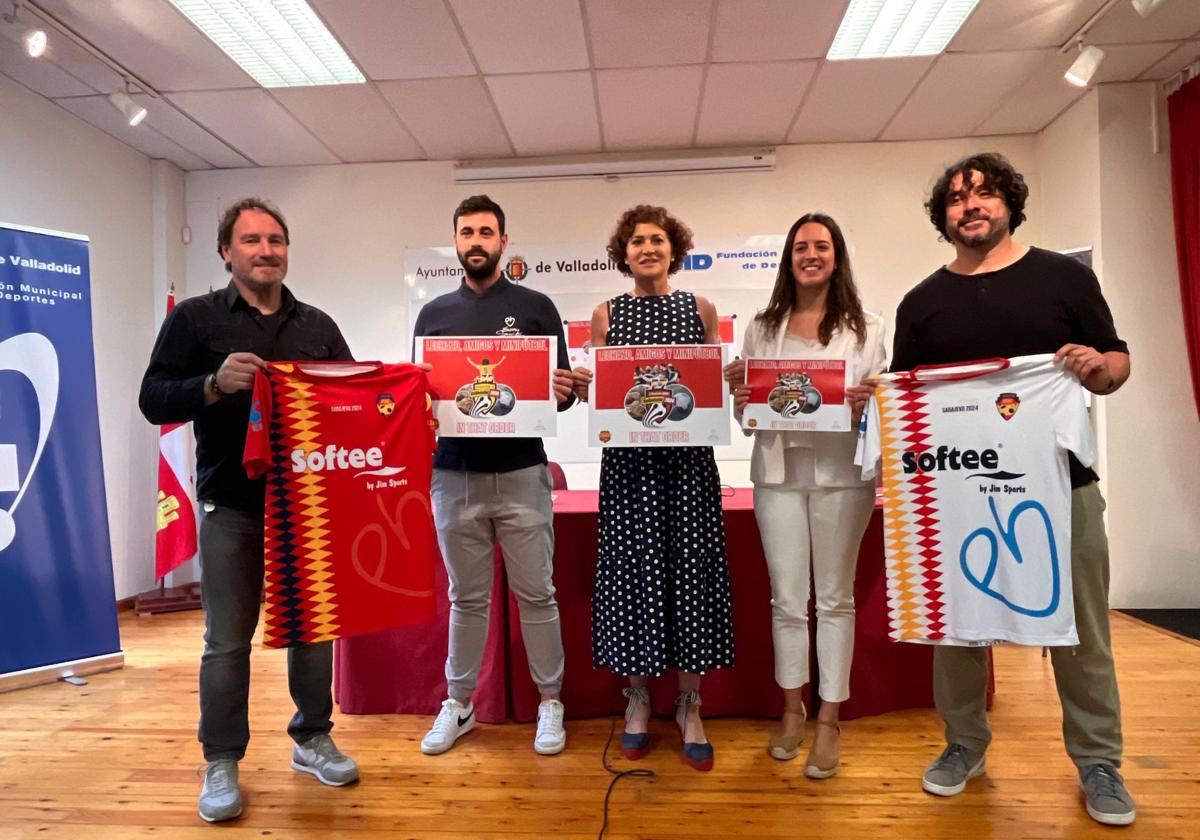 Presentación del Campeonato Nacional de España de Minifútbol, este martes.