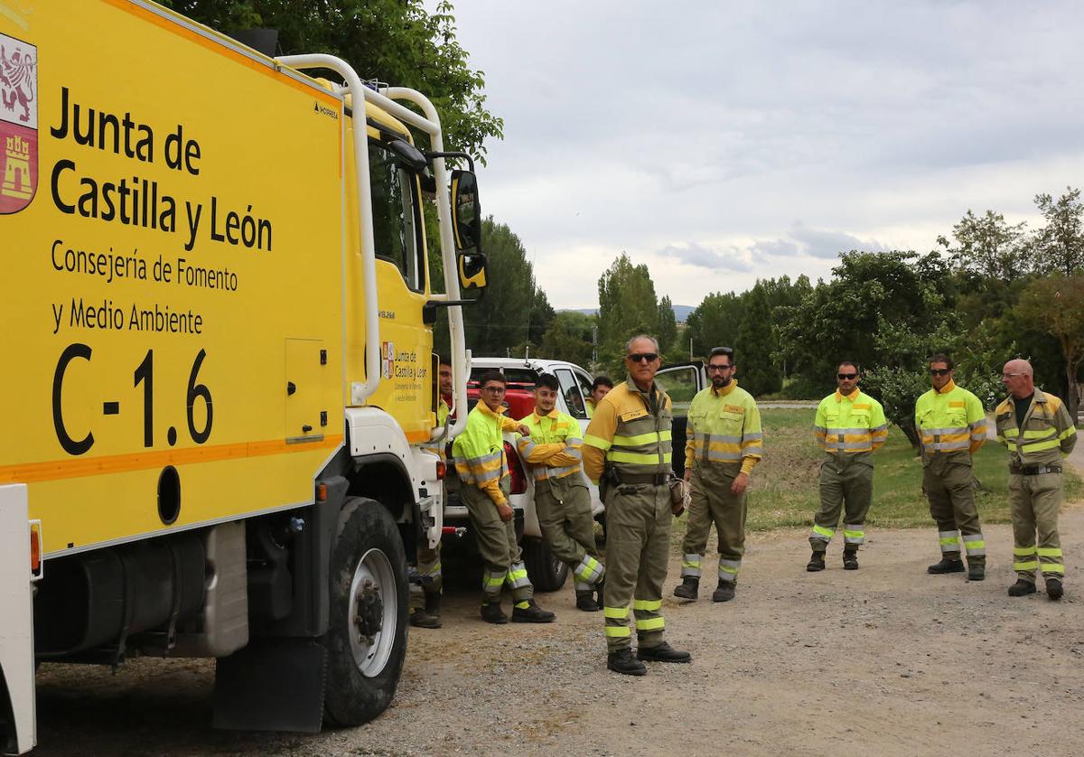 Presentación del dispositivo contra incendios forestales de la Junta de Castilla y León.