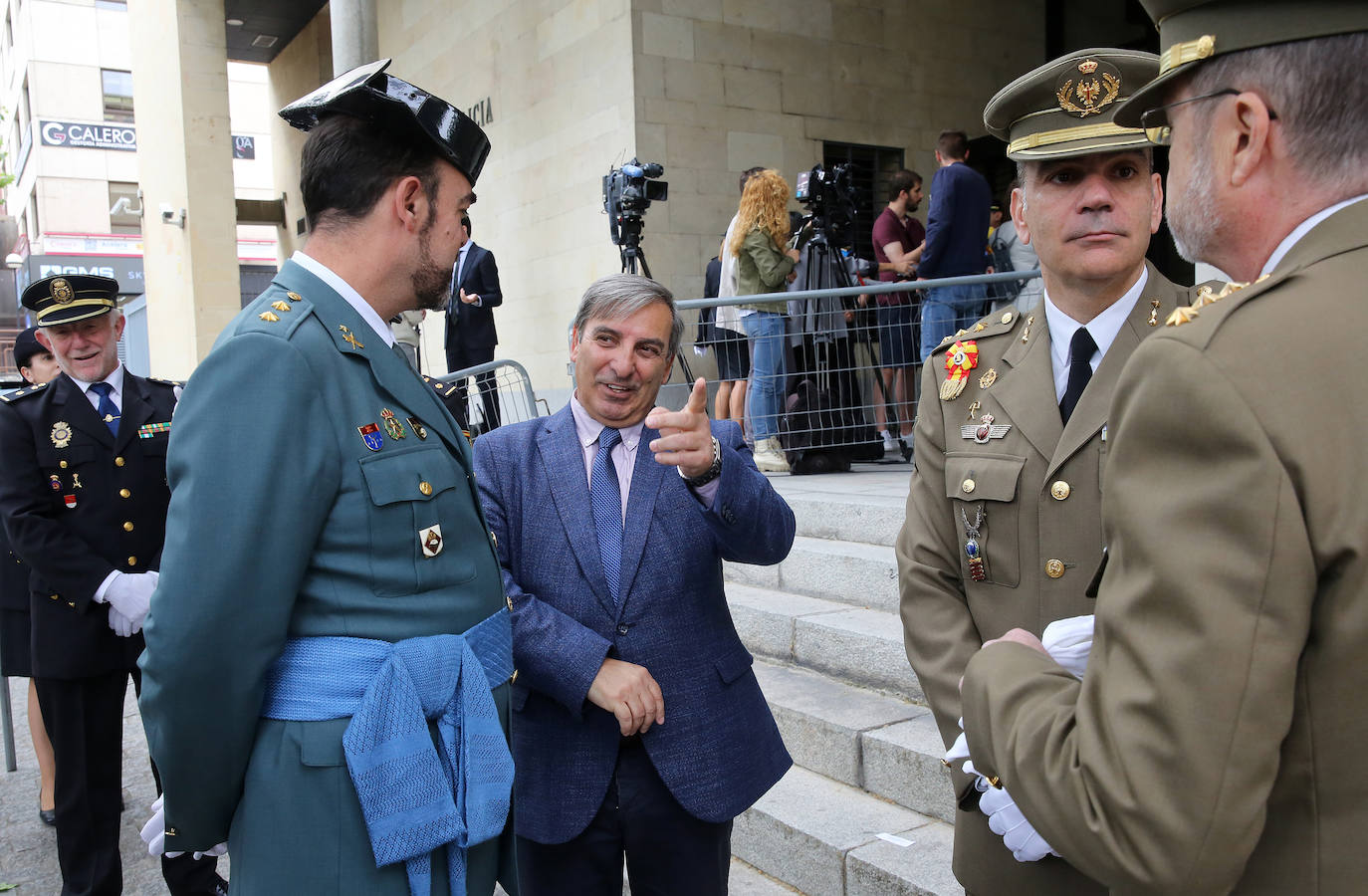 Fotografías del homenaje en Segovia a los policías víctimas del terrorismo