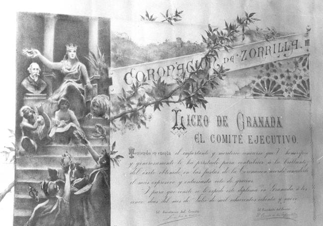 Diploma de la coronación.