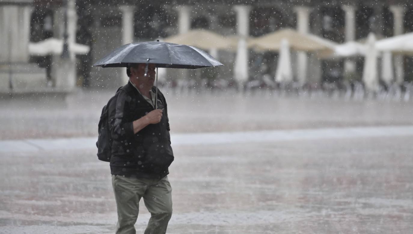 Las imágenes de la fuerte tormenta en Valladolid