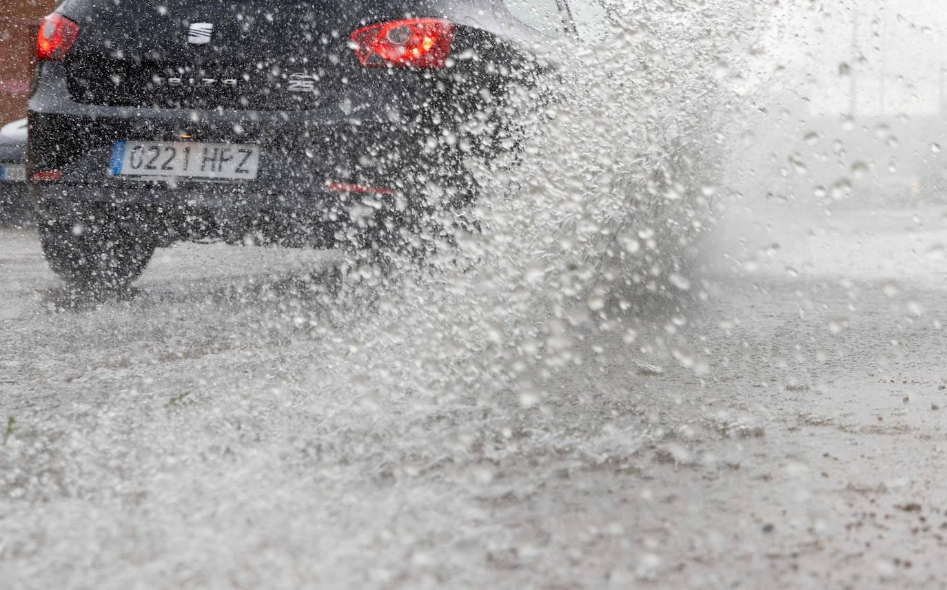 Las imágenes de la fuerte tormenta en Valladolid