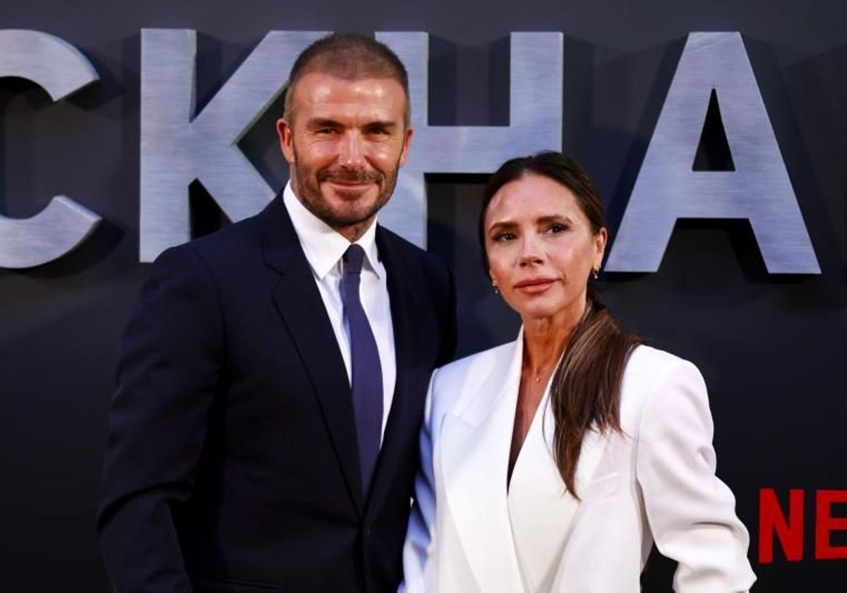 David y su Victoria Beckham.