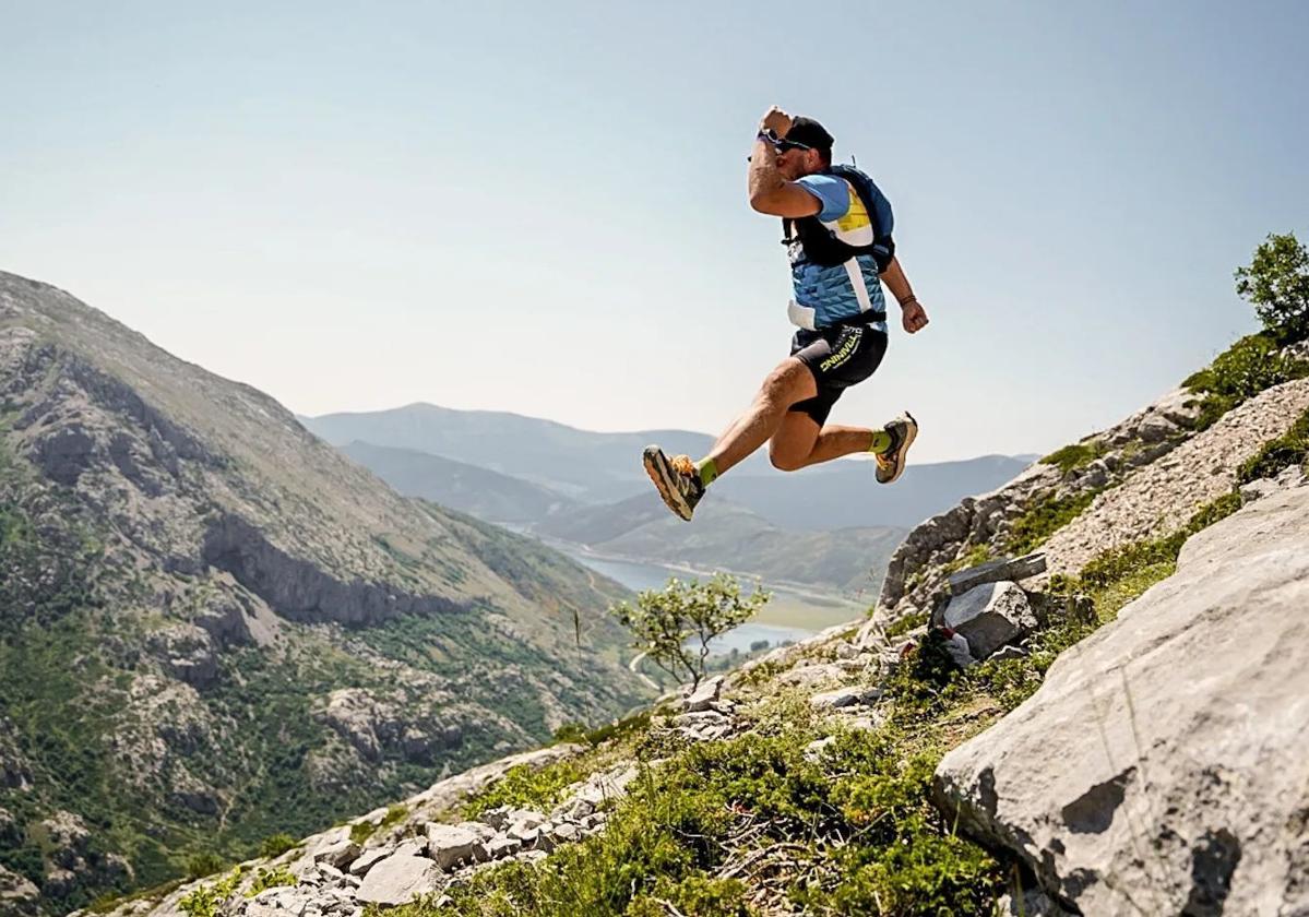 Participante el año pasado en la subida al Espigüete dentro de la Riaño Trail Run.