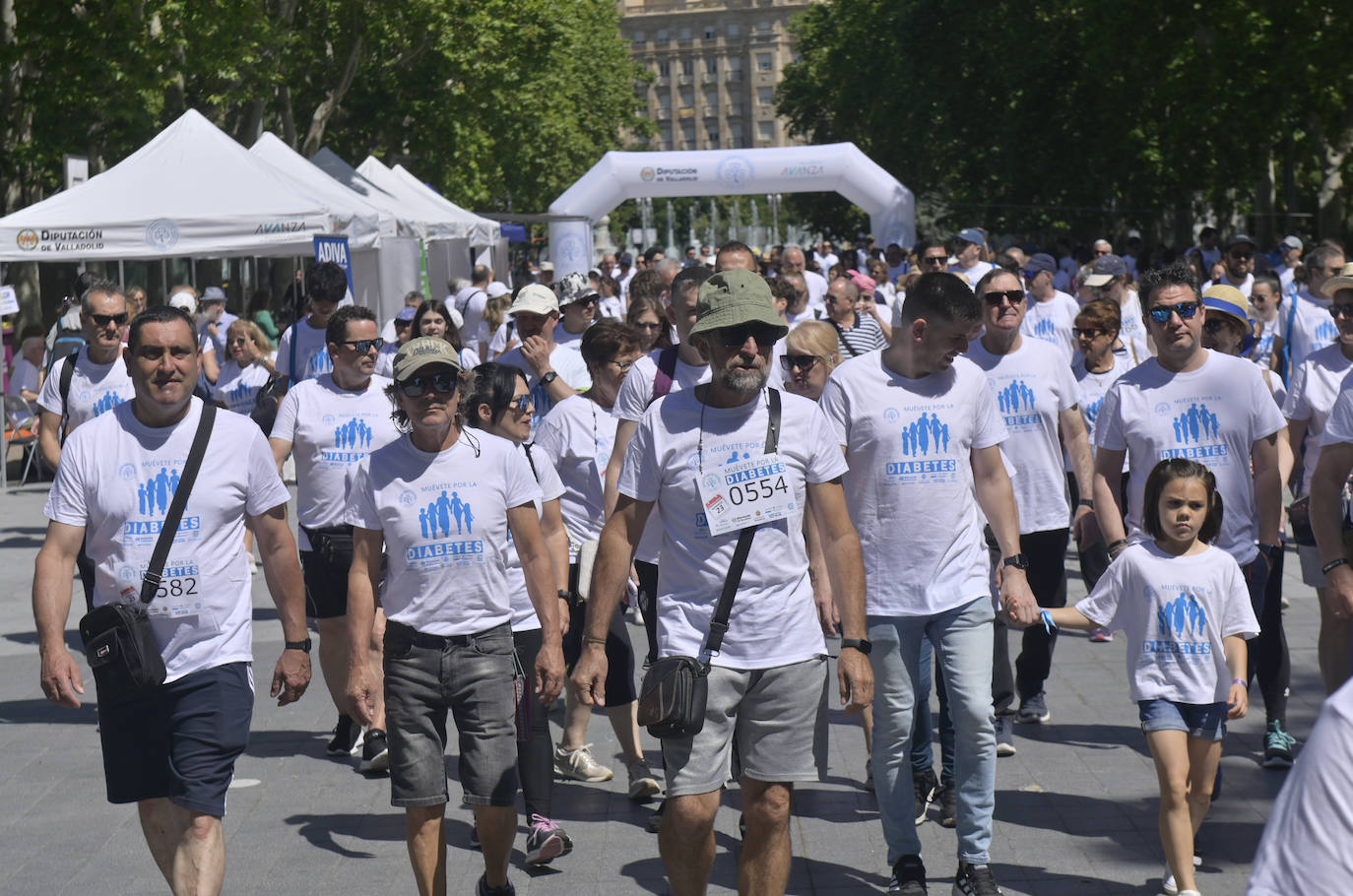 Las imágenes de la Marcha por la Diabetes en Valladolid