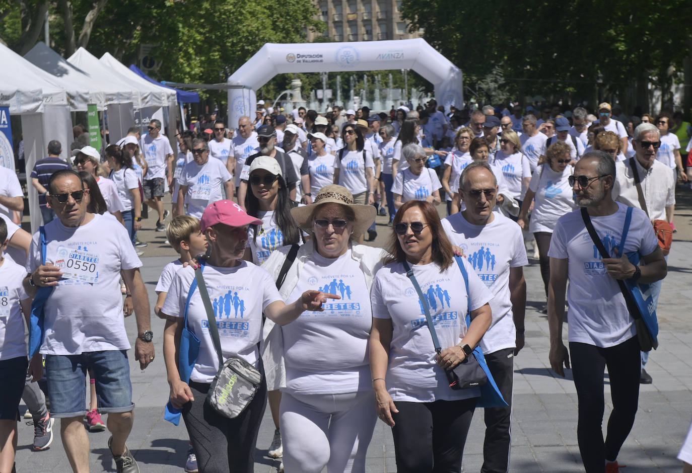 Las imágenes de la Marcha por la Diabetes en Valladolid