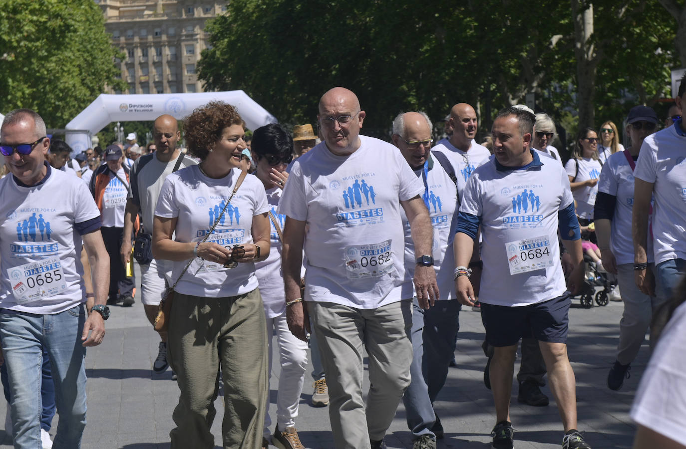 Las imágenes de la Marcha por la Diabetes en Valladolid