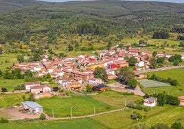 Vista aérea de Santa Colomba de Curueño.