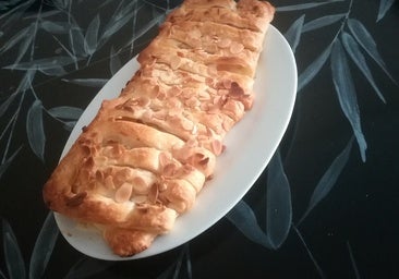 Strudel de calabacín, pavo y queso