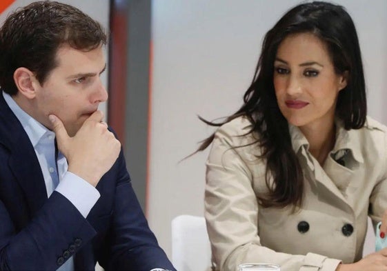 Begoña Villacís junto con Albert Rivera, en una imagen de archivo.