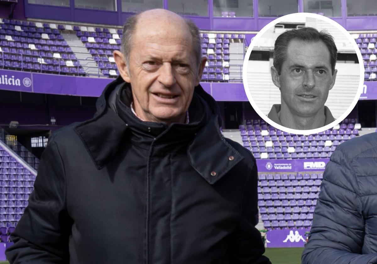 Luis Minguela, en una imagen sobre el césped del estadio Zorrilla.