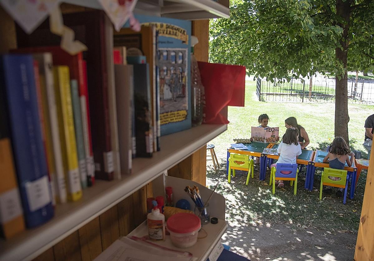 Caseta de lectura de verano de Segovia.