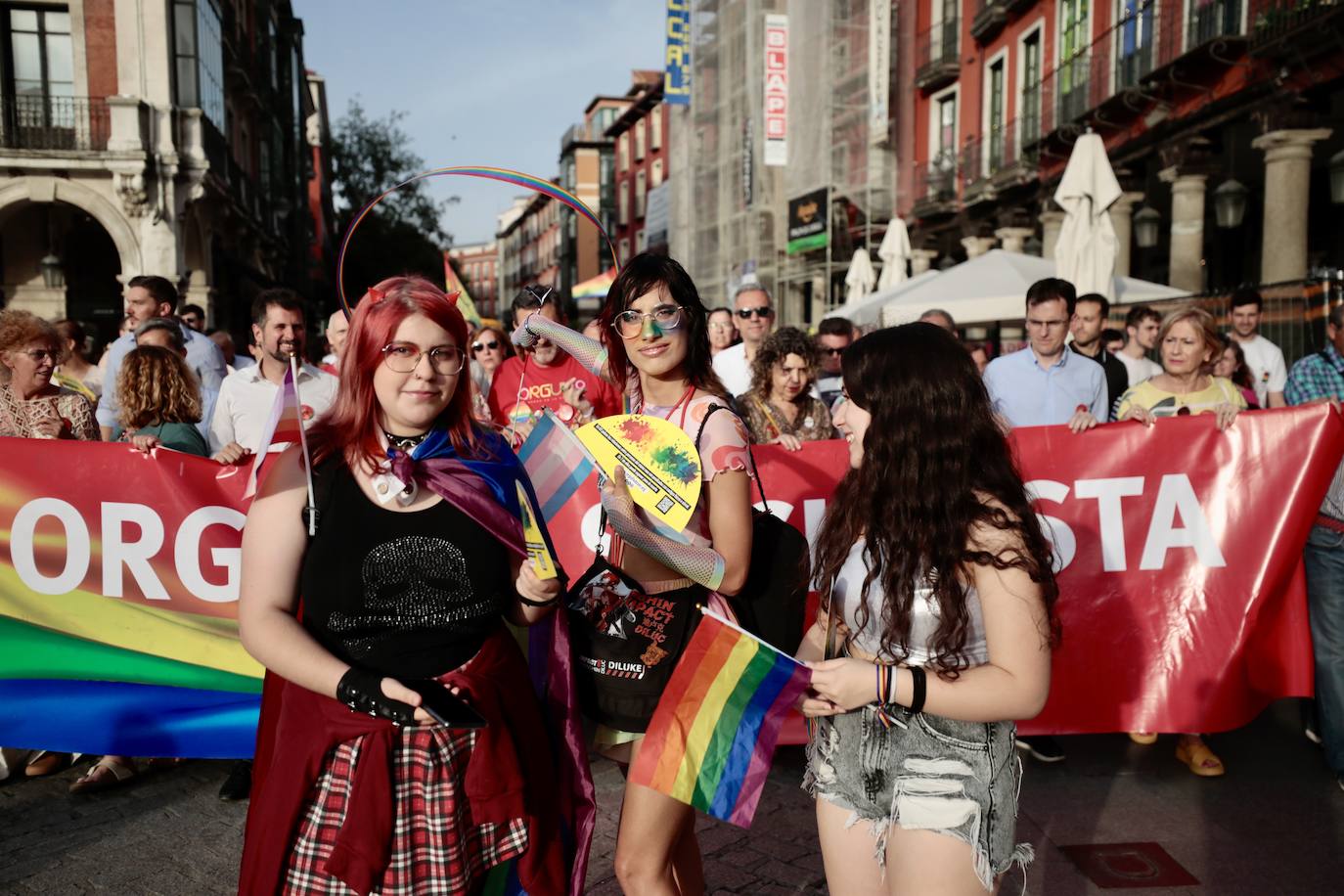 Las imágenes de la manifestación del Orgullo LGTBI+ en Valladolid