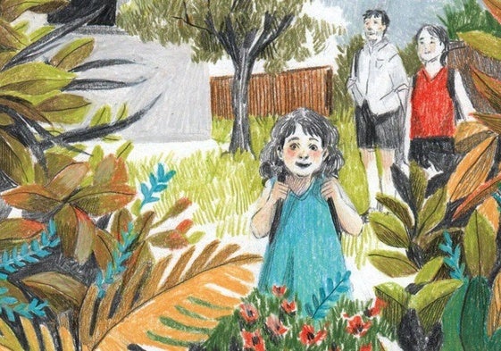 Ilustración de 'Tina, la niña monarca'.