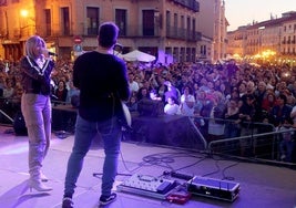 Público multitudinario y entregado al concierto de la banda tributo a La Oreja de Van Gogh.