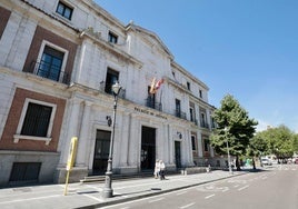 Fachada de la Audiencia Provincial de Valladolid.