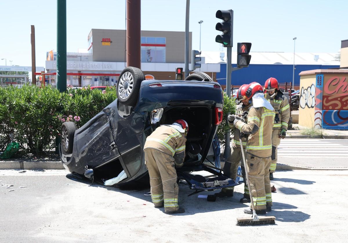 Estado en el que ha quedado el vehículo tras el accidente.