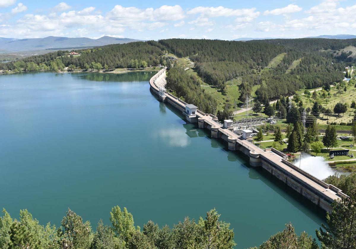 Embalse de Aguilar a finales del pasado mes de mayo.