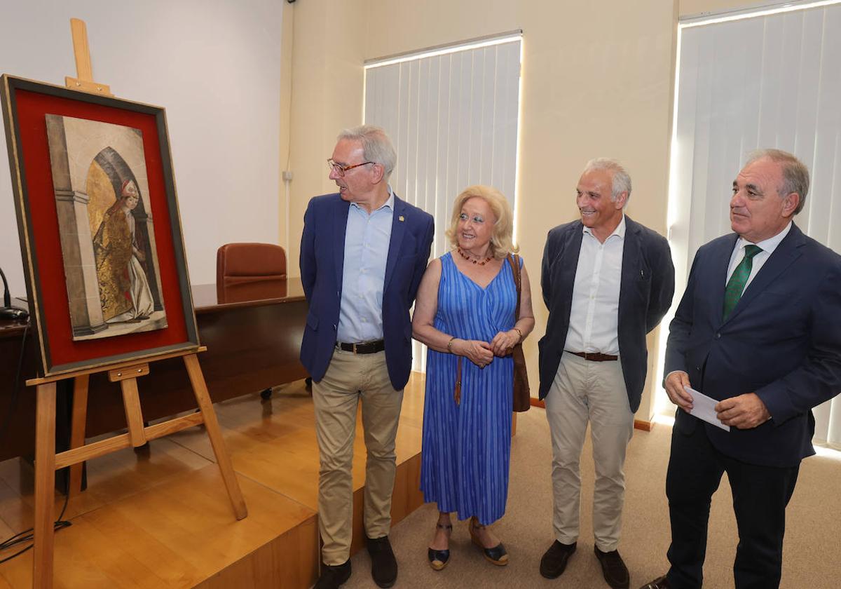 Presentación de la obra de Pedro Berruguete, este jueves en el Museo de Palencia.