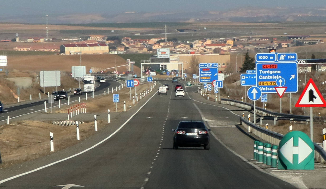 Autovia A-601 Valladolid-Segovia.