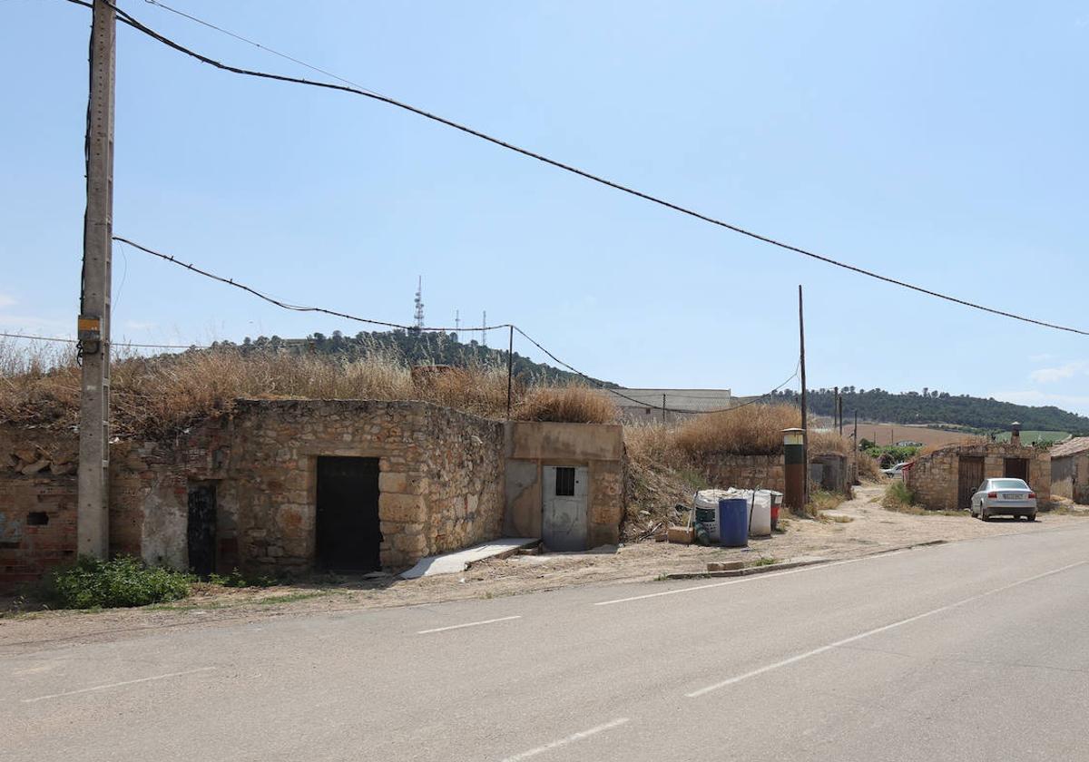 Zona de bodegas de Villamuriel de Cerrato donde ha habido registros.