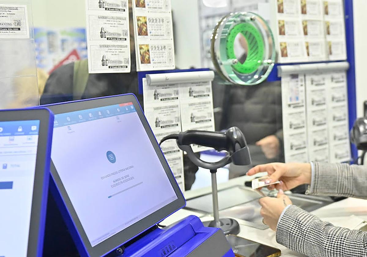 Despacho de loterías en Valladolid.