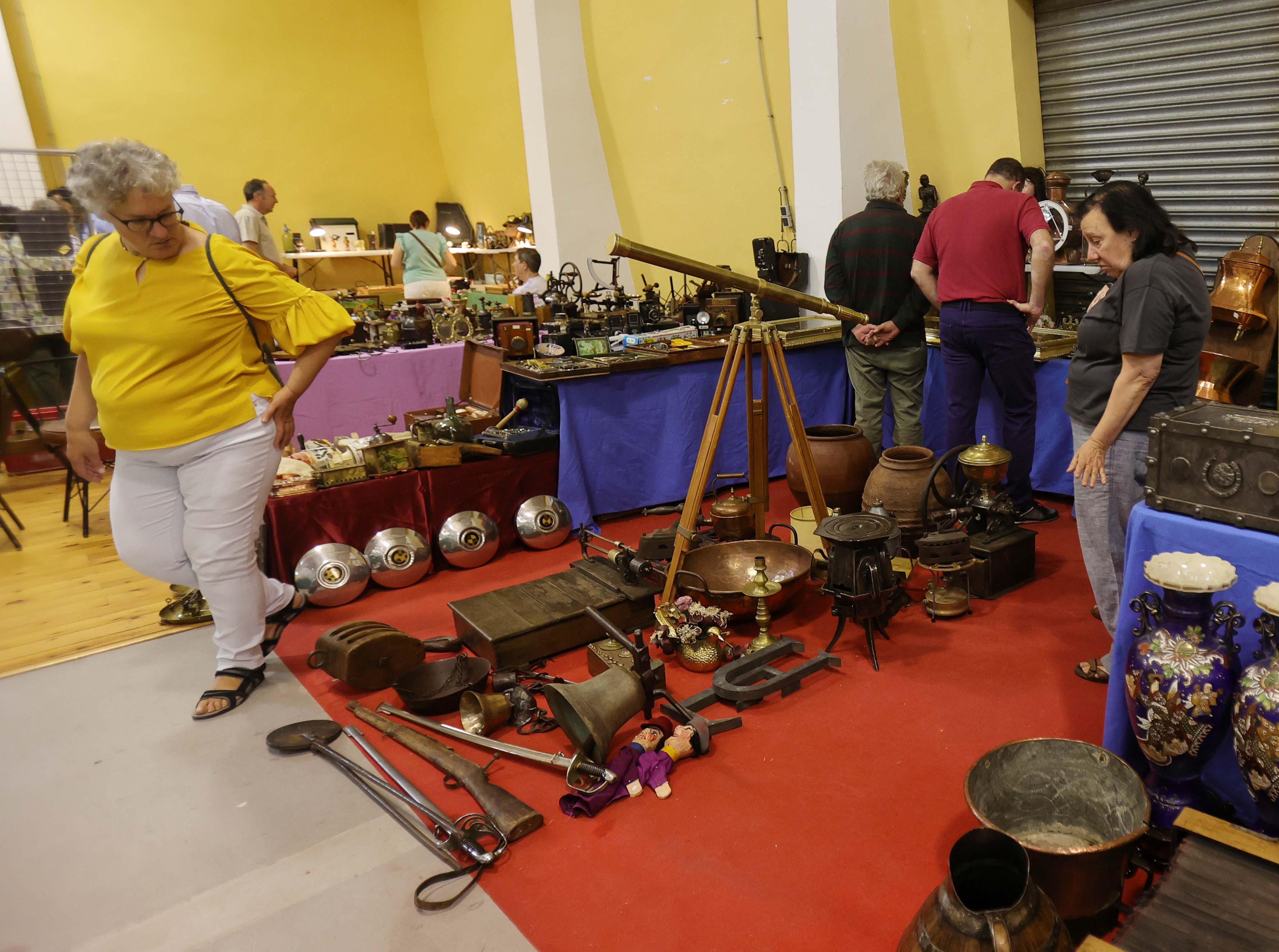 Feria de antigüedades en Carrión de los Condes