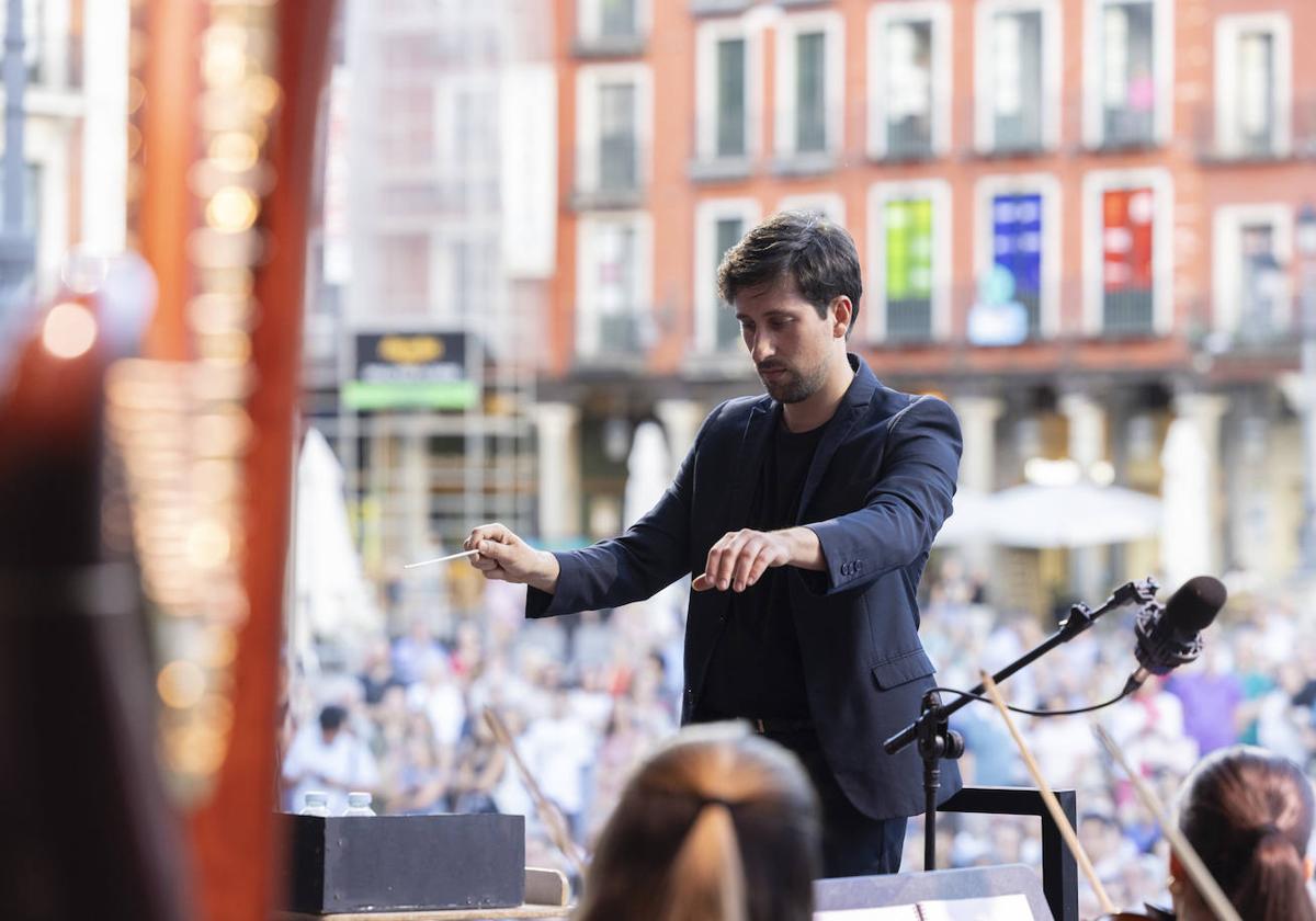 David Fernández Caravaca, durante el concierto.