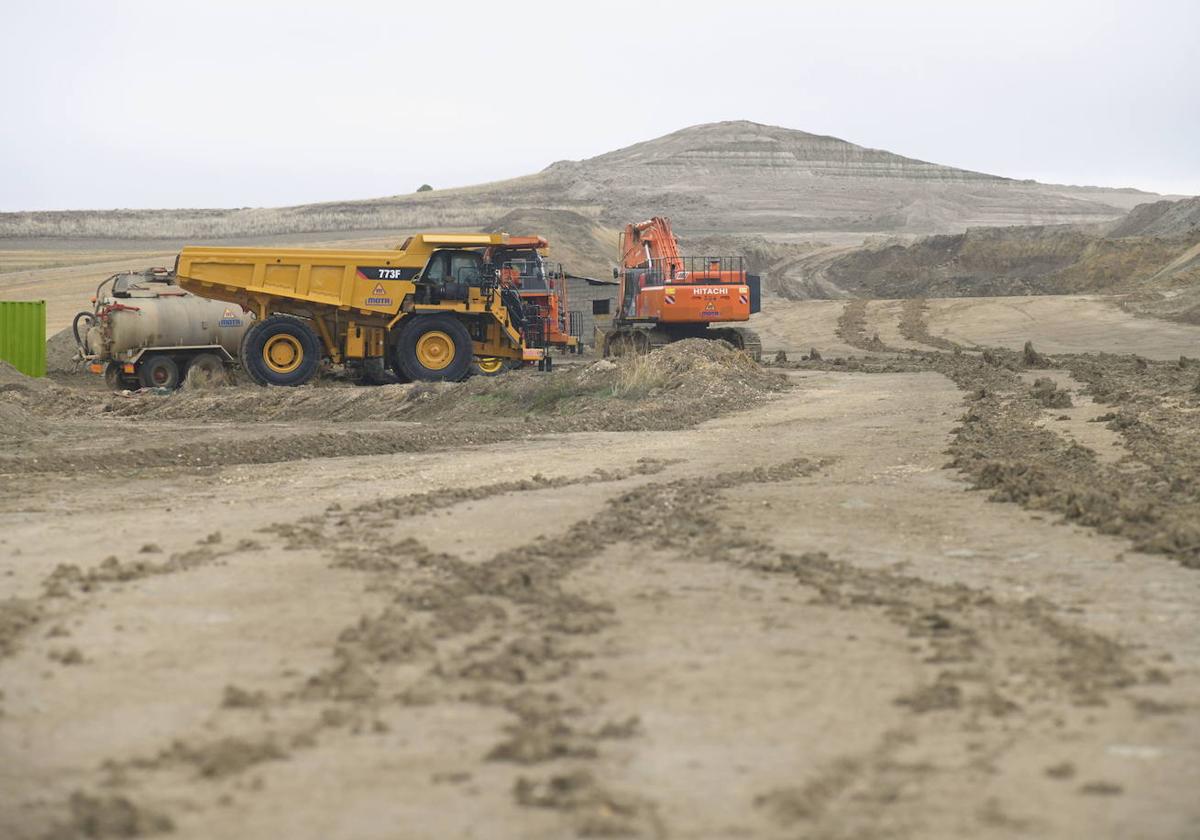 Obras del autovía del Duero entre Tudela y Quintanilla, en una imagen de archivo.