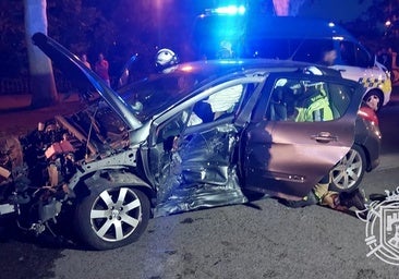 Excarcelada una persona en un accidente en Burgos con tres heridos