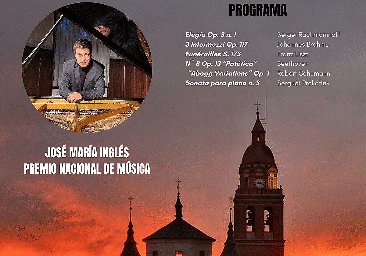 Cartel anunciador del concierto de José María Inglés en Rueda.