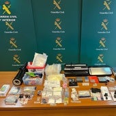 La operación en Palencia y Burgos se saldó con 1,1 kilos de drogas sintéticas incautadas