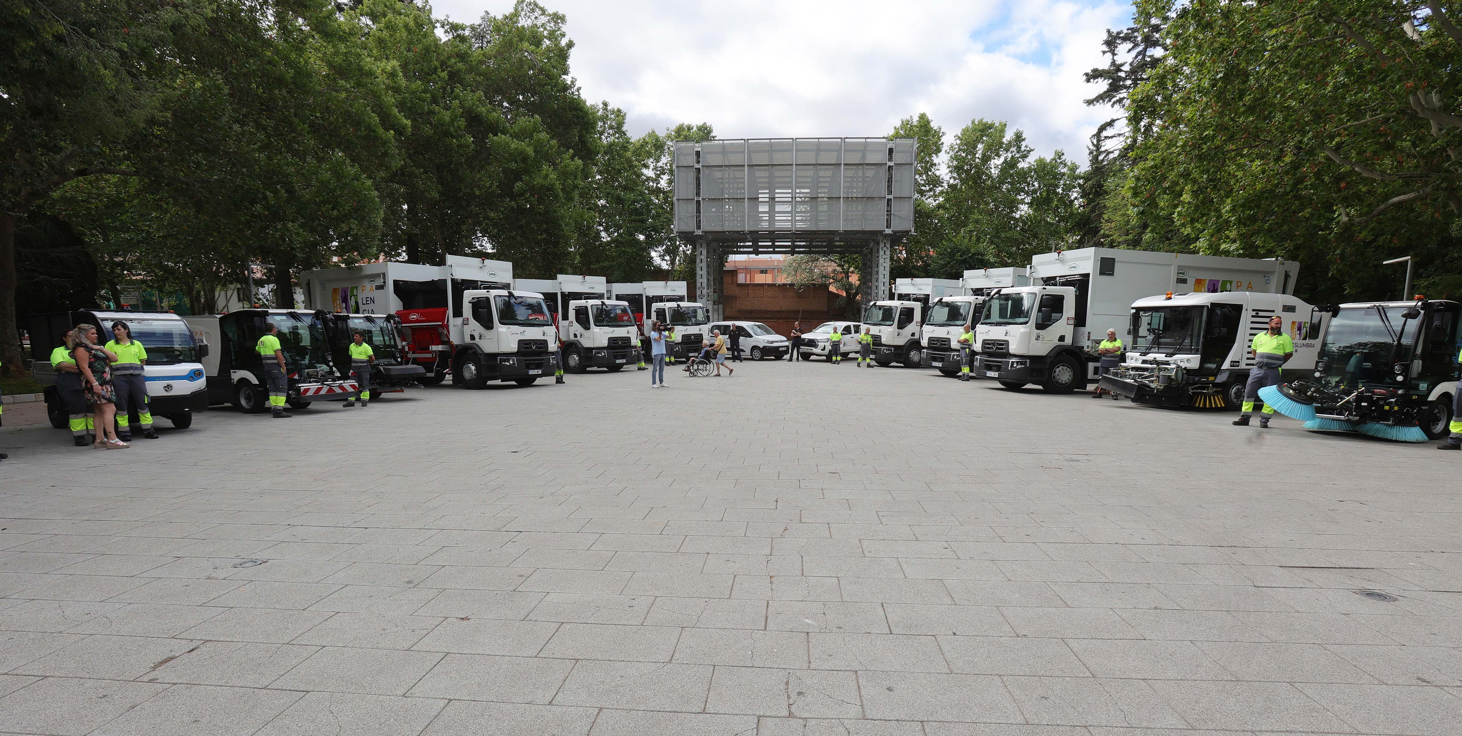 Nueva maquinaria del servicio de limpieza de Palencia