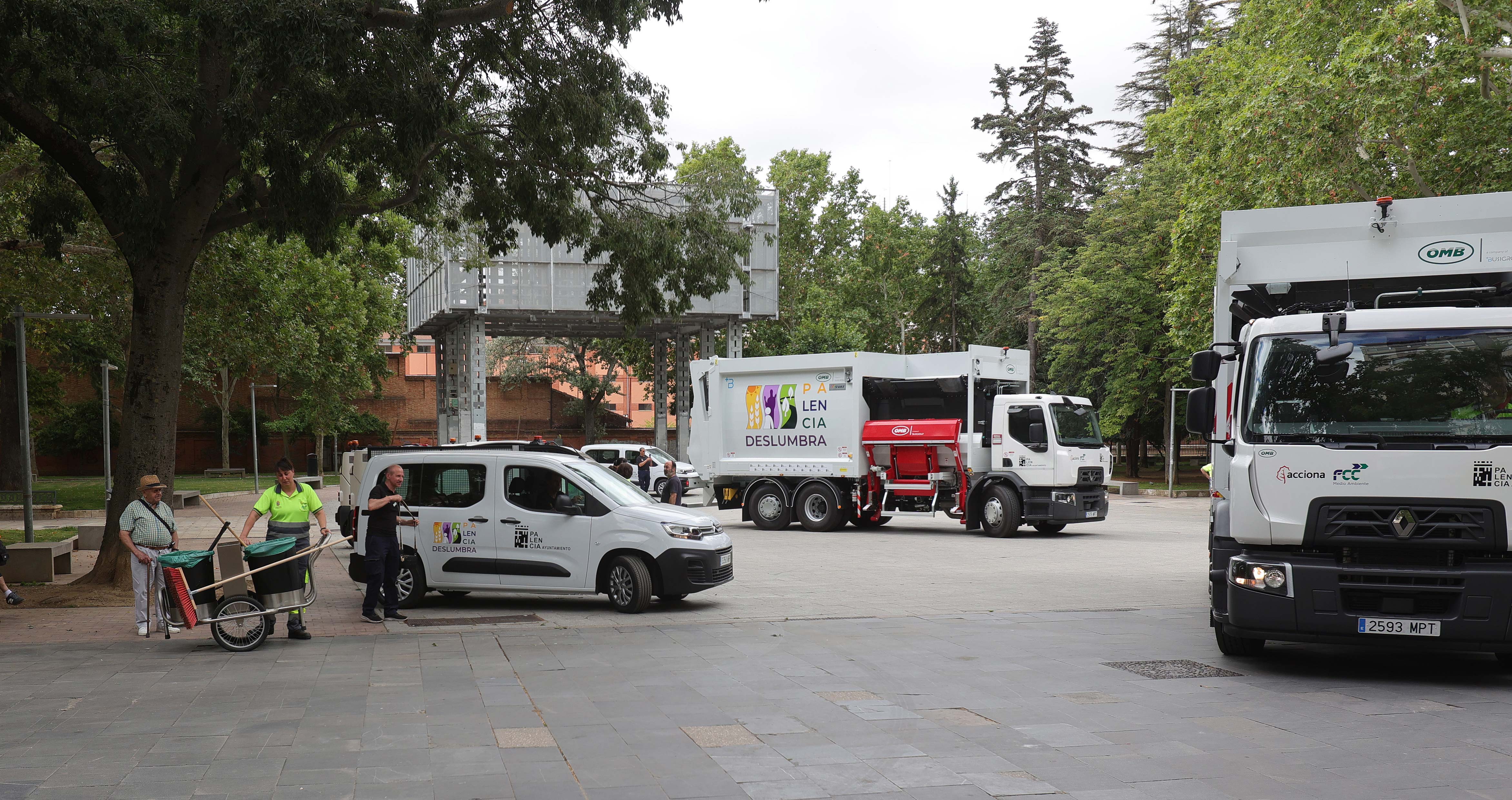 Nueva maquinaria del servicio de limpieza de Palencia