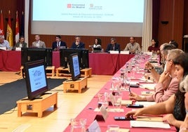 Reunión del último patronato del Parque Nacional Sierra de Guadarrama celebrado en el Ceneam de Valsaín.