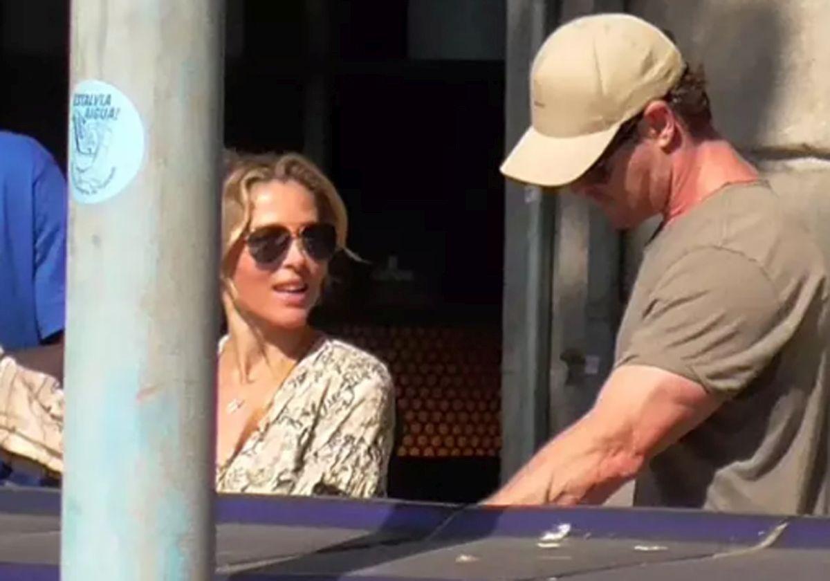 Elsa Pataky y Chris Hemsworth, en Barcelona.