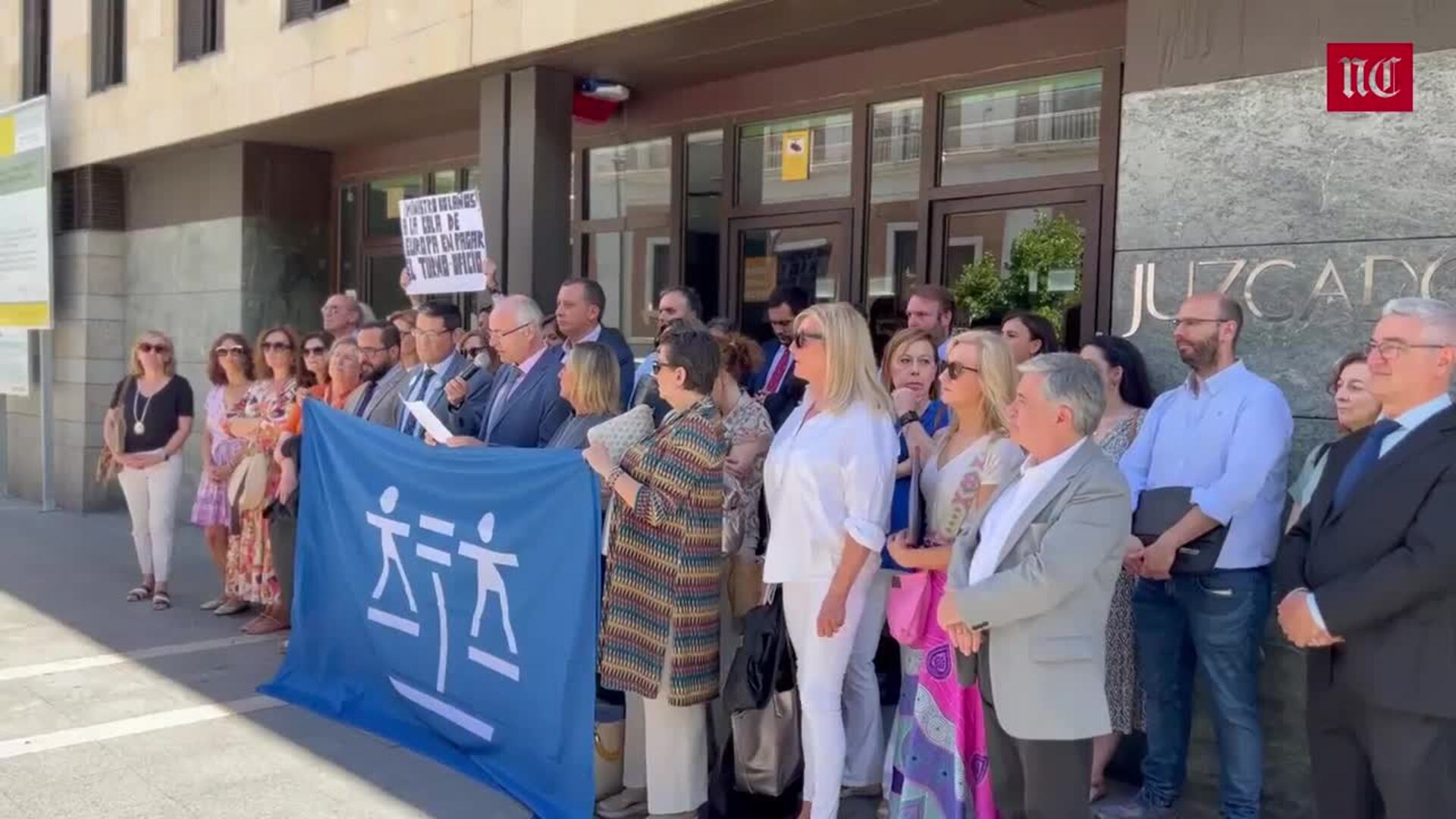 Los abogados del turno de oficio protestan en Valladolid