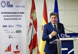 Carlos Fernández Carriedo durante un acto de la agencia EFE.