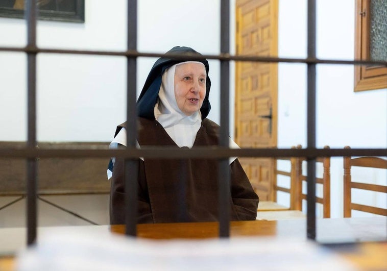 Sor María Jesús de San José, durante la entrevista.