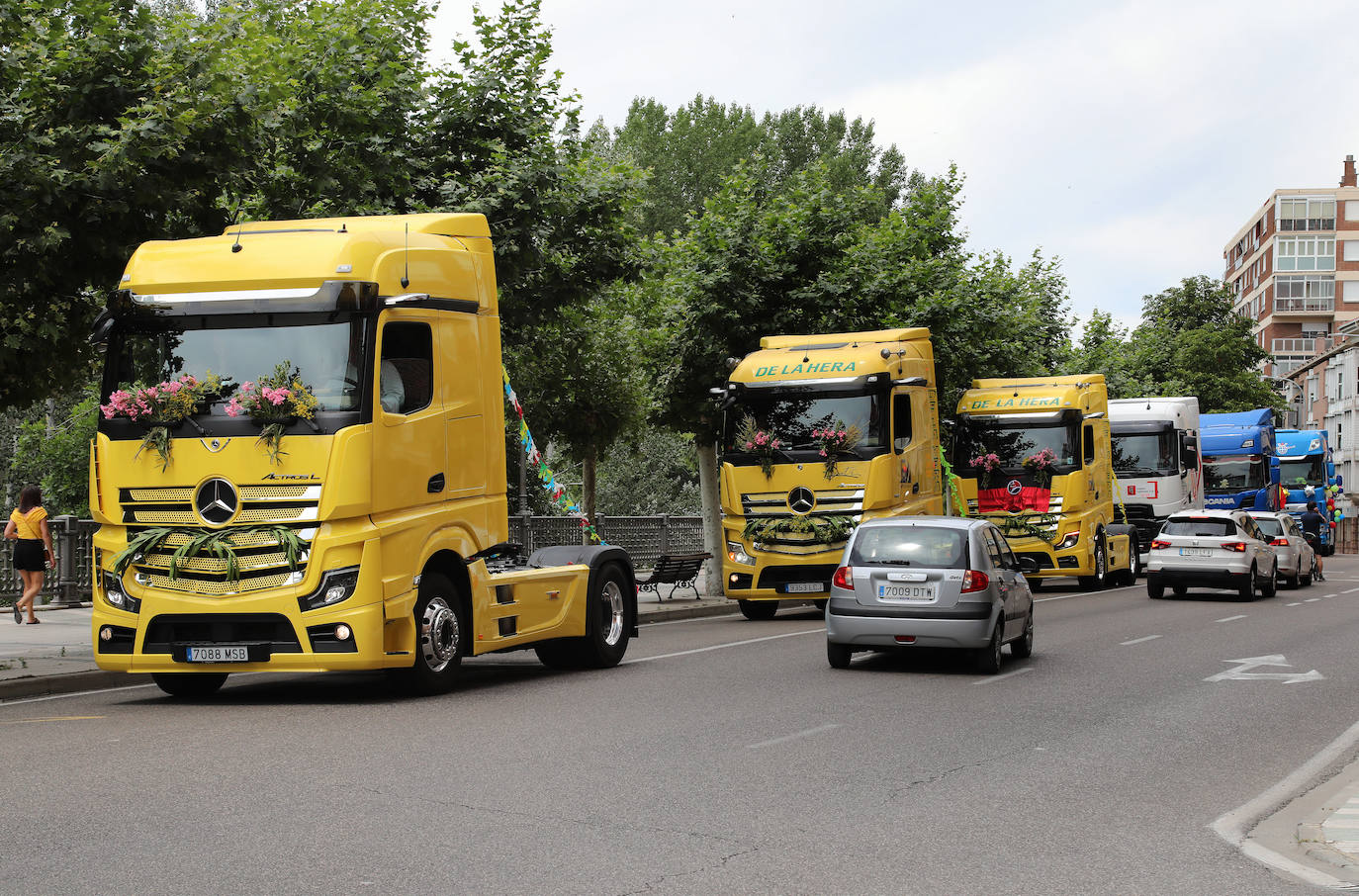 Los camioneros palentinos celebran San Cristóbal