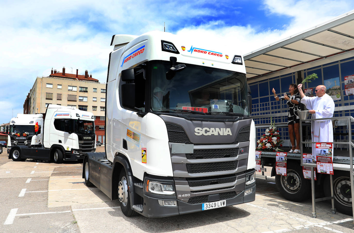 Los camioneros palentinos celebran San Cristóbal