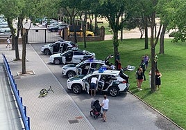 Exposición y exhibición de materiales y equipos de la Guardia Civil en Olmedo.