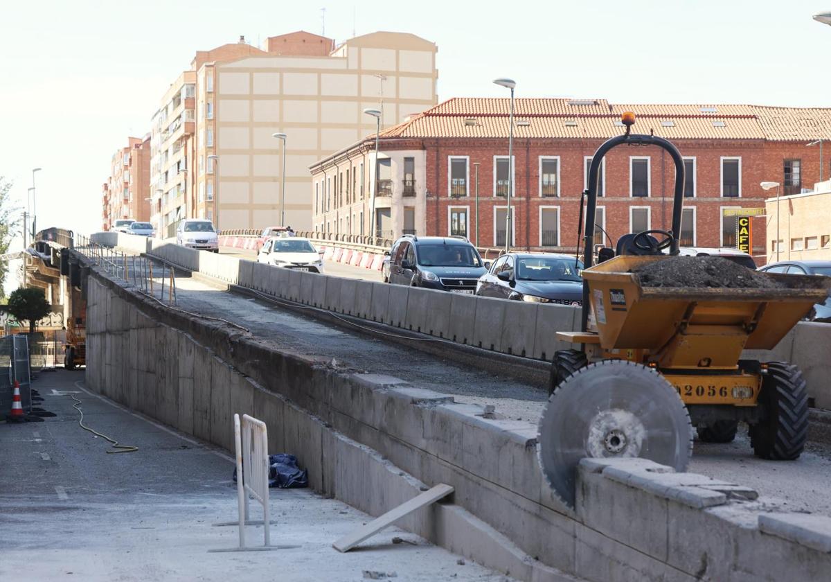 Obras en el paso de Arco de Ladrillo.