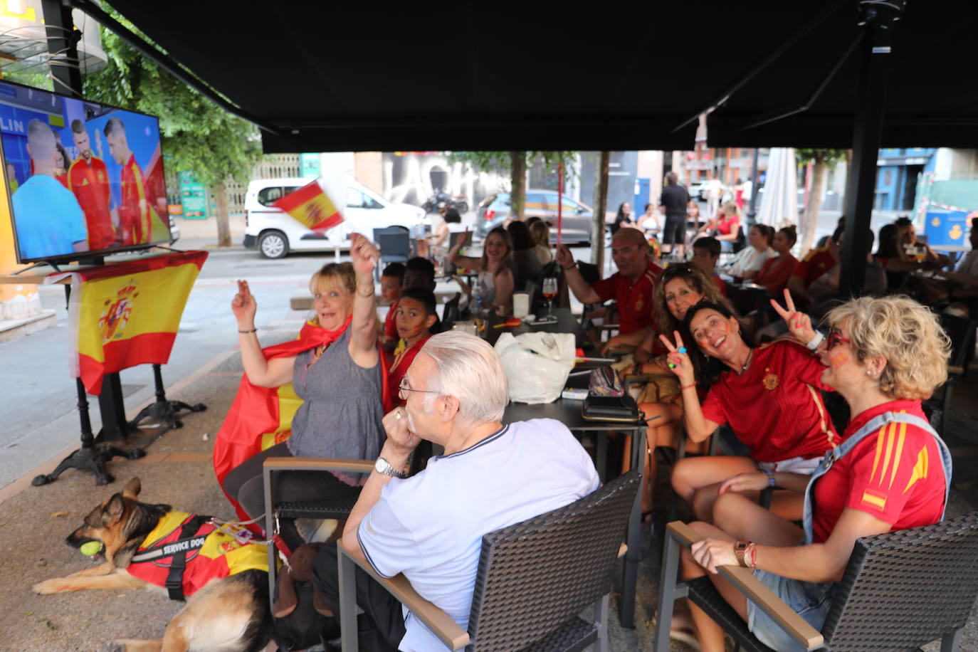 Así viven los palentinos la final de la Eurocopa entre España e Inglaterra